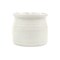 Contemporary Home Living 6.25" White Round Ripple Curved Planter Pot